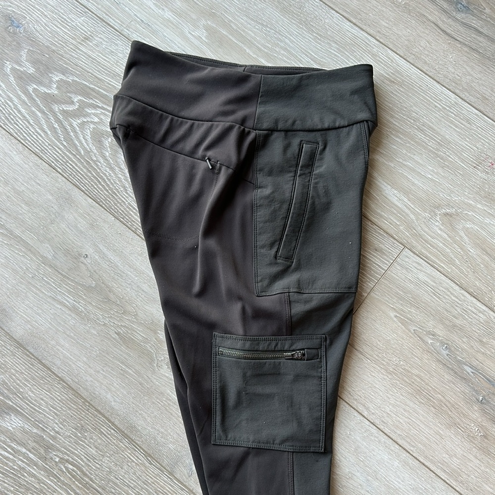 Athleta cargo tights; size 2P; olive green - Picture 6 of 6